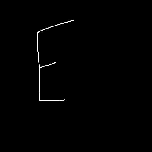 a 512x512 image with the letter 'E' on it
